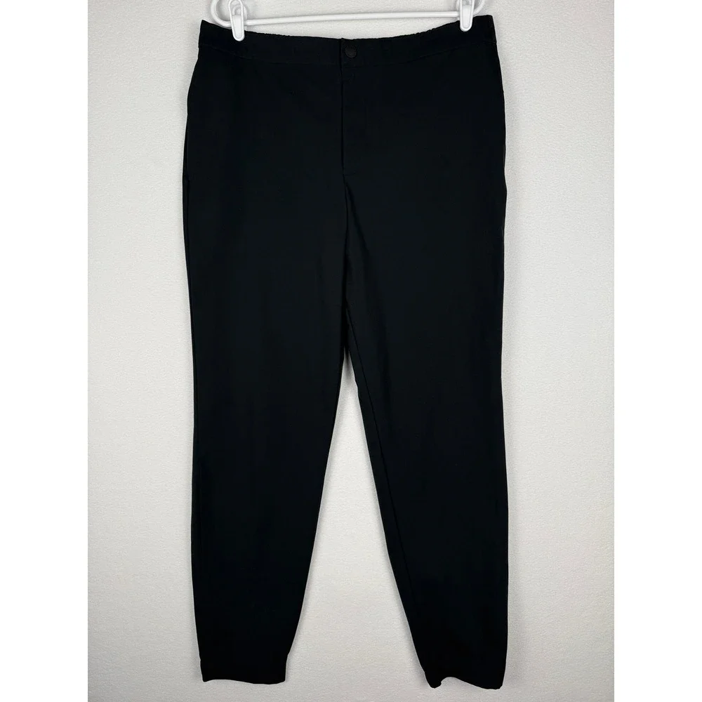 Banana Republic Motion Tech Hybrid Pants Mens 35x31 Black Lightweight Athleisure